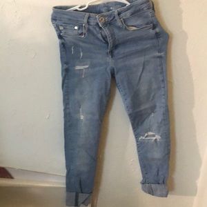 “& denim”woman’s skinny jeans, size 28, reg waist